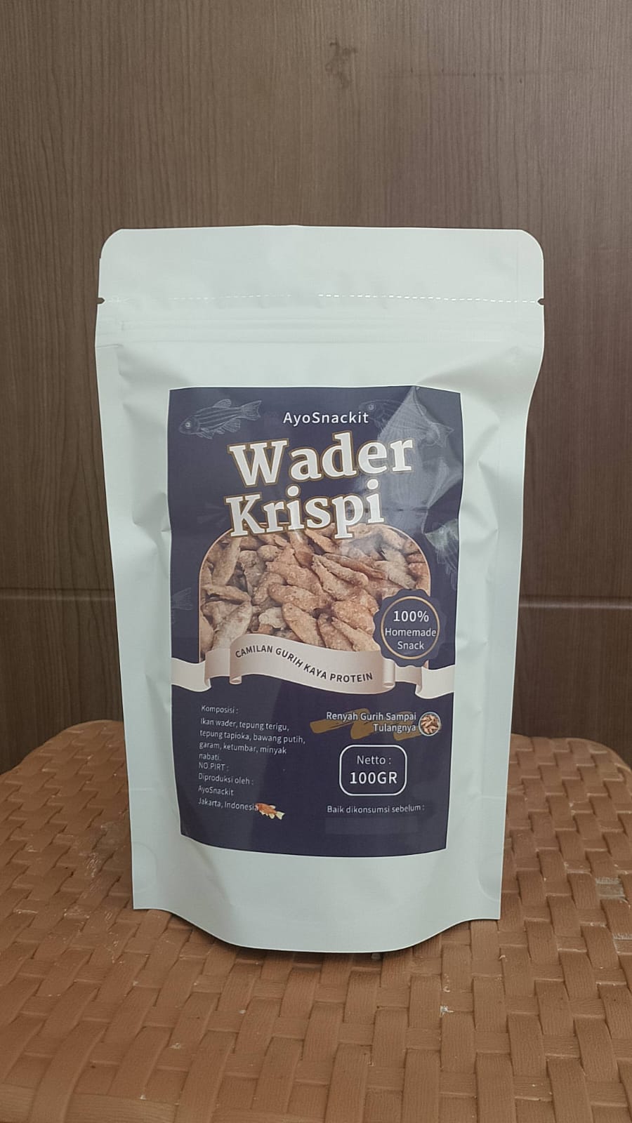 Ikan Wader Super AyoSnackit – Keripik Ikan Lokal Gurih